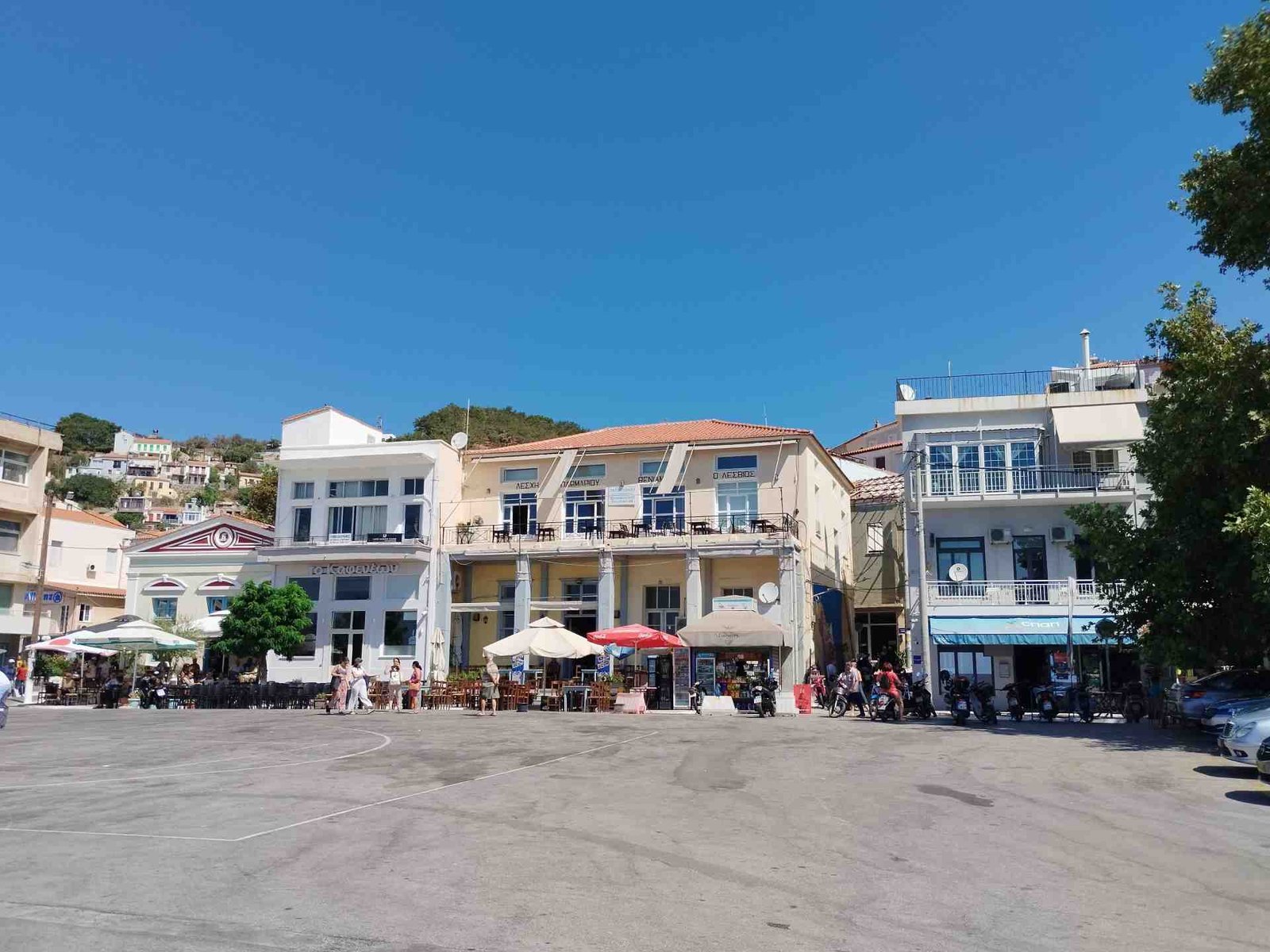 The central square of Plomari