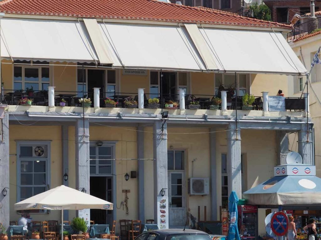 Historic architecture in Plomari