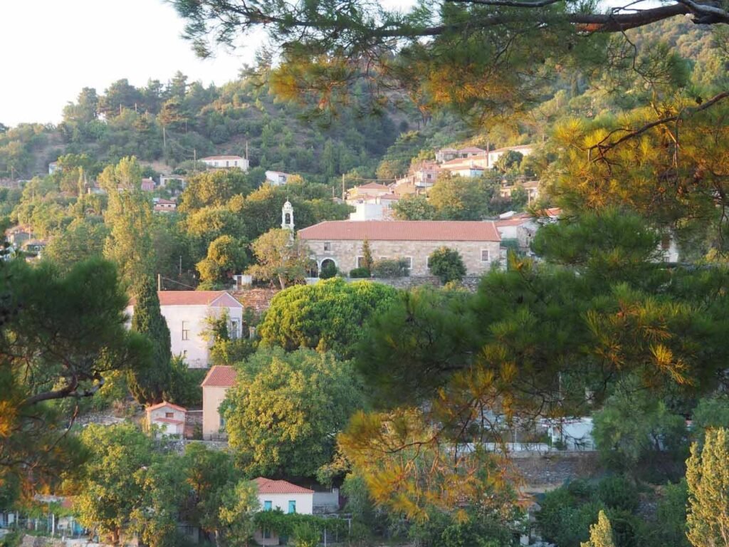 Village streets in Old Plomari