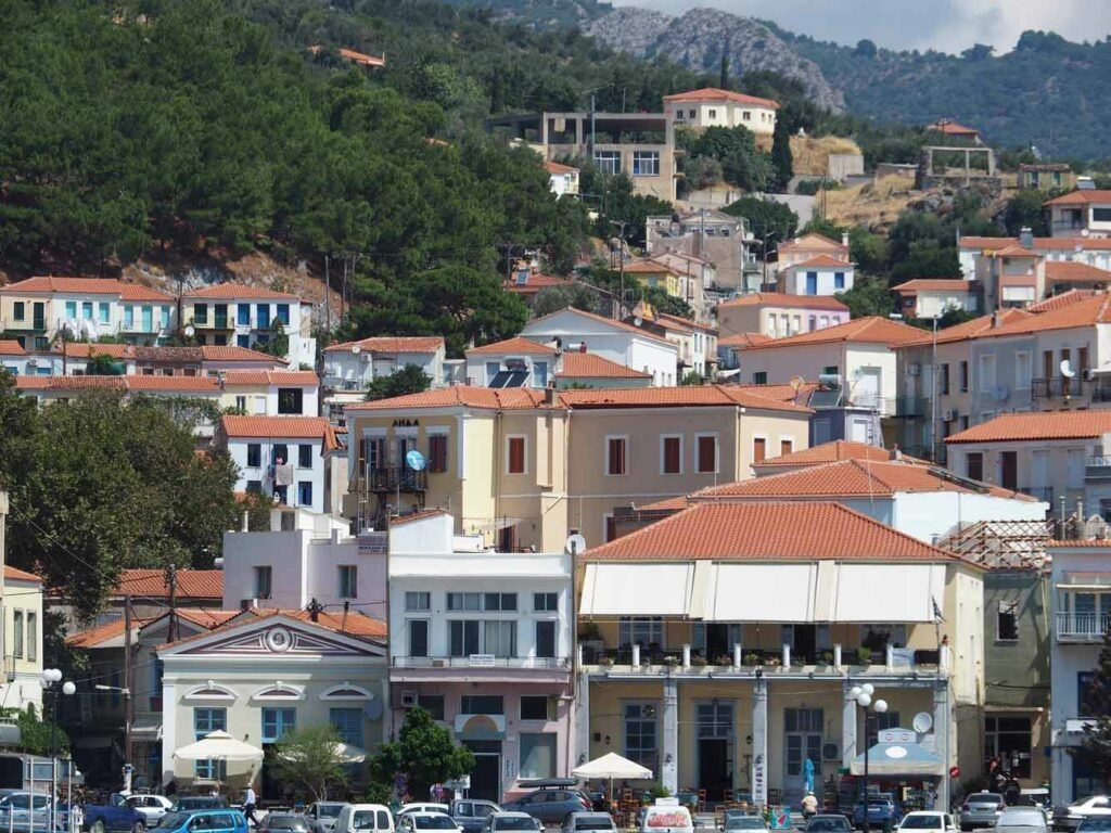 The market streets of Plomari