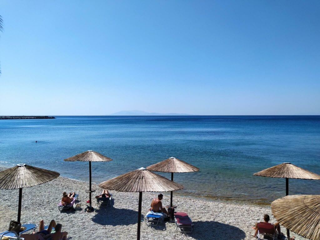 The sea near Plomari